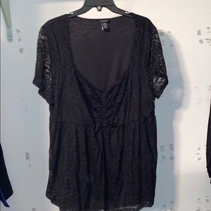 Torrid lacy dress up shirt